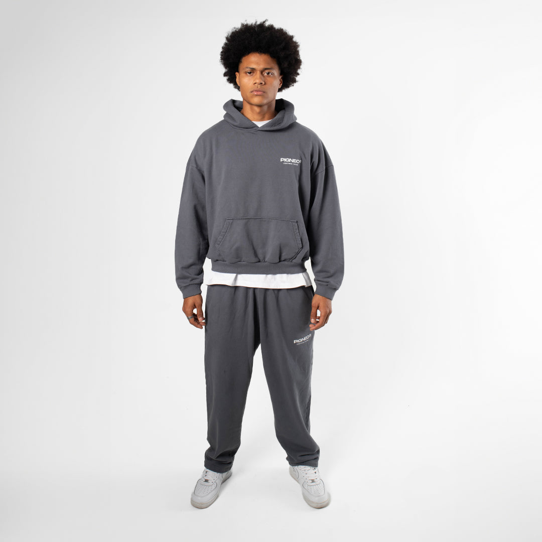 Hoodie gris perla