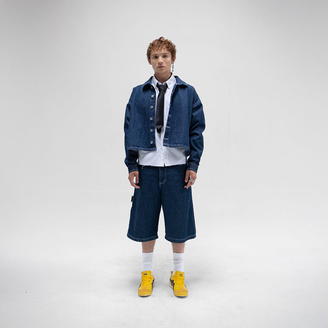 Chaqueta Petroleo - Boxy fit