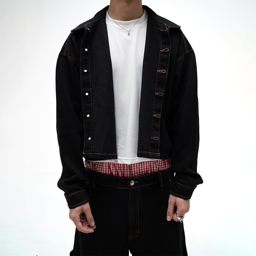 Chaqueta black dark - Boxy fit