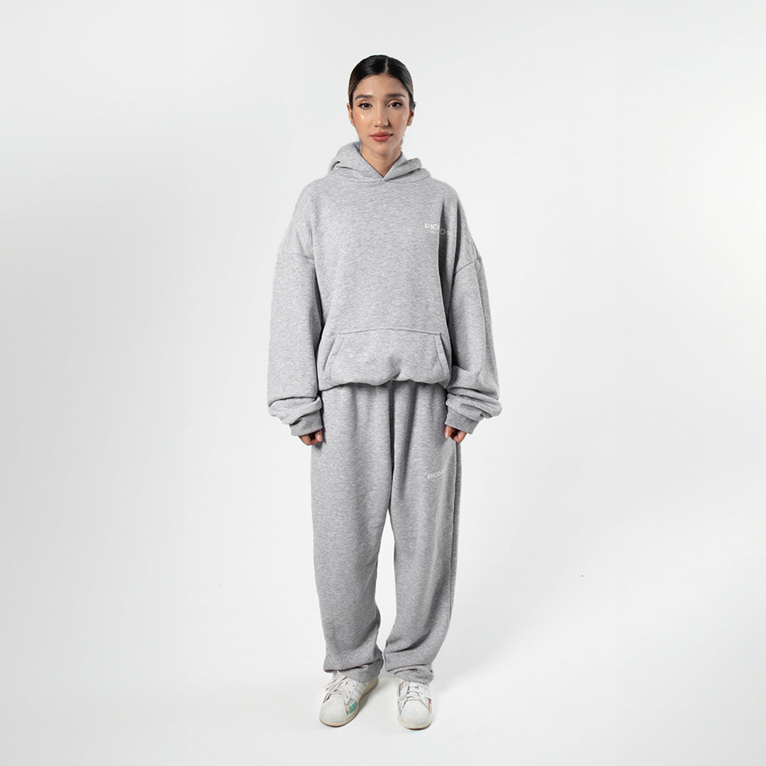 Hoodie gris jaspe