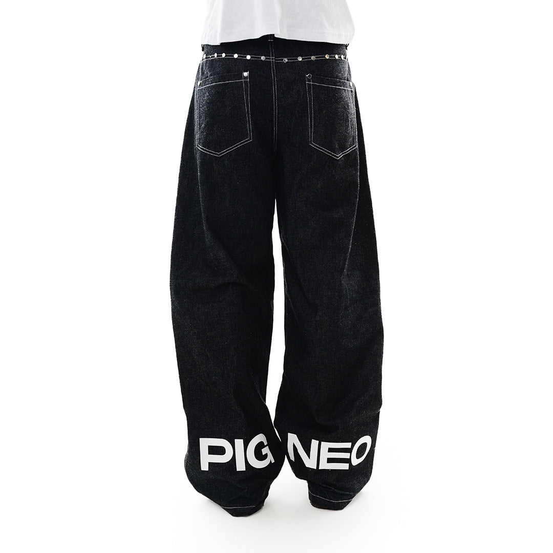 Rio pant - Raw denim negro