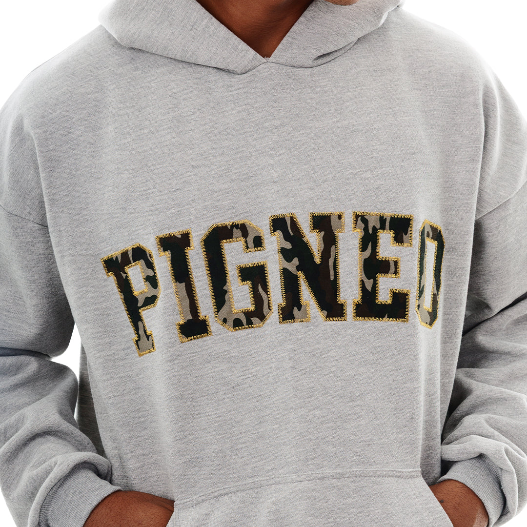 Hoodie Gris jaspe camo