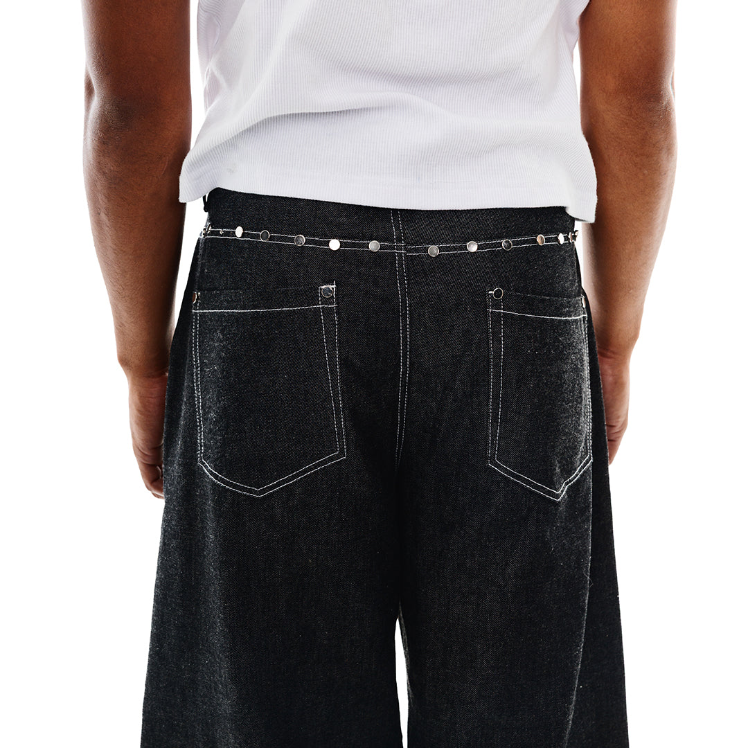 Rio pant - Raw denim negro