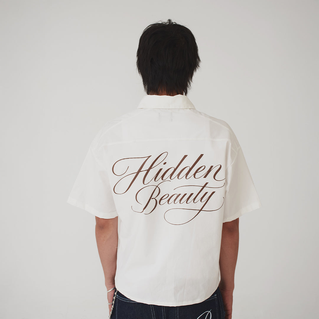 Camisa Beige de botón - Boxy