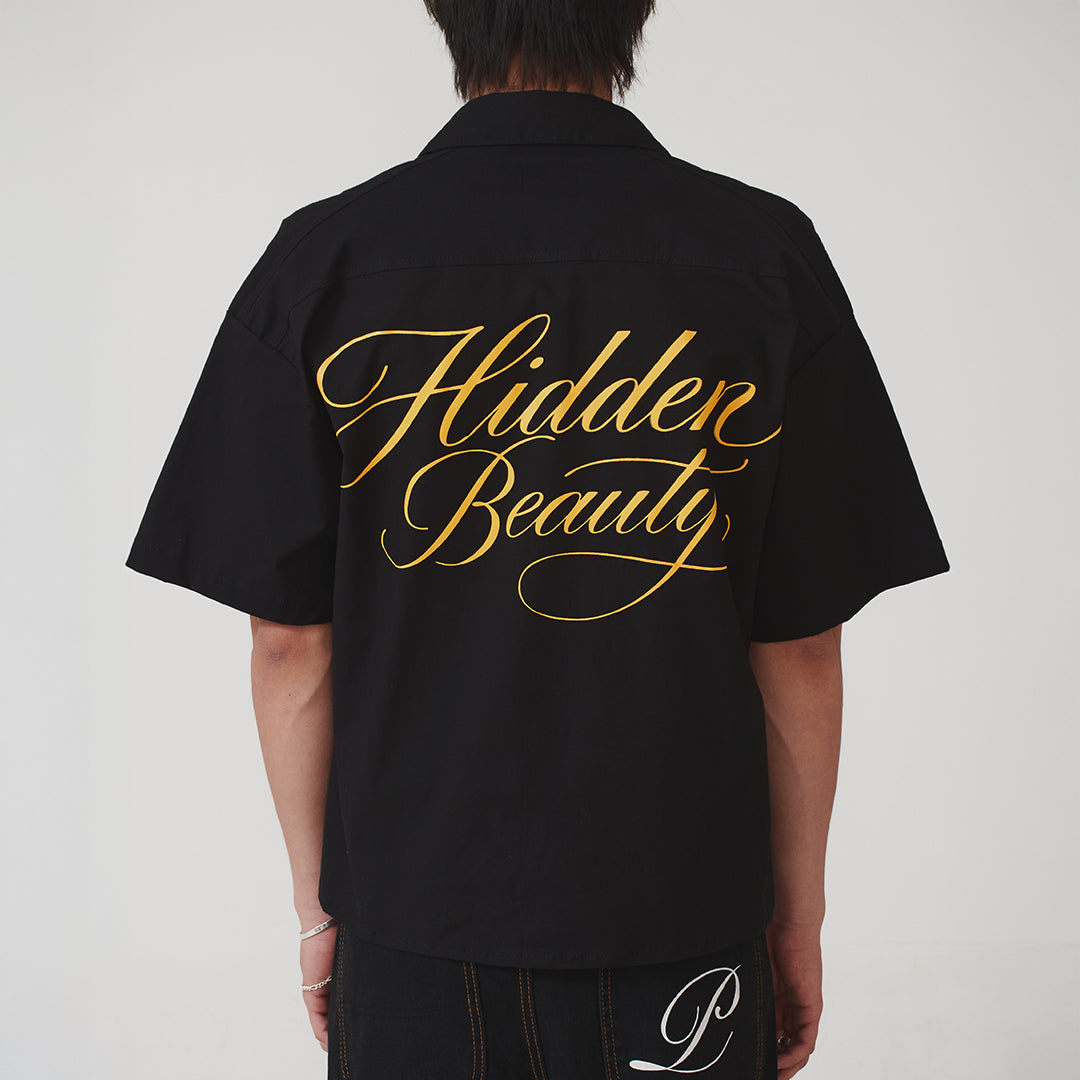 Camisa Negra de botón - Boxy